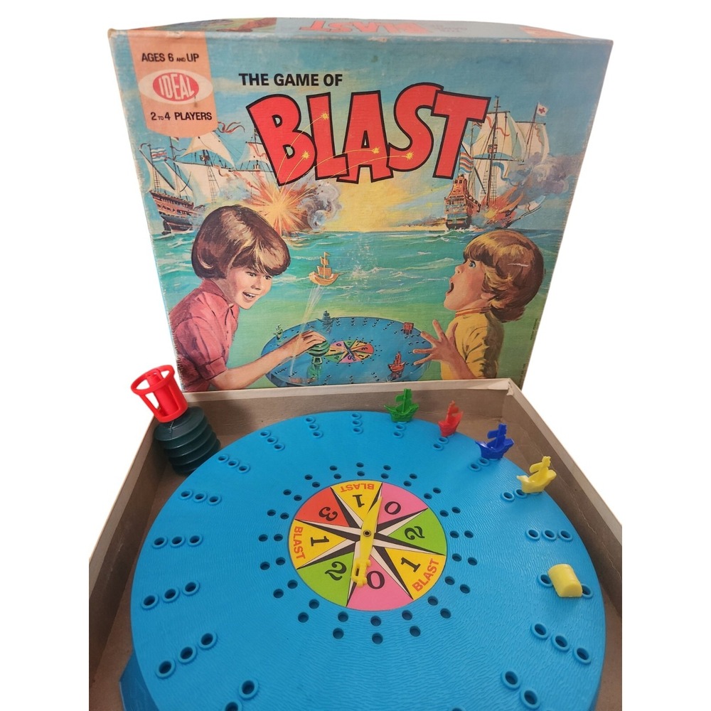 Vintage Ideal The Game of BLAST (1973) USA Made‎ Complete Pirate Treasure